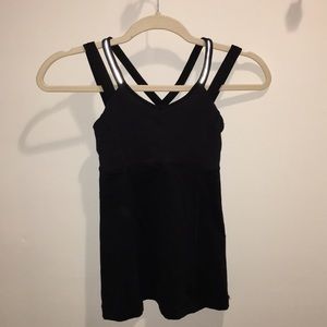 Black Lulu Lemon Athletic tank top
